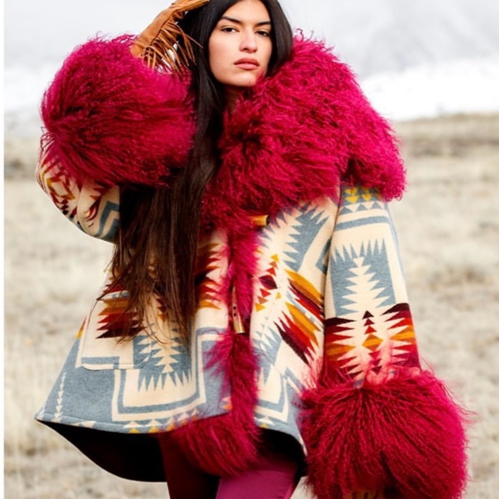 Lindsey Thornberg Harding Shearling Cloak - PRICE IS FIRM!